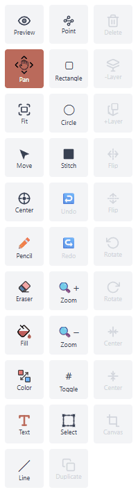 StitchAlot Studio toolbar